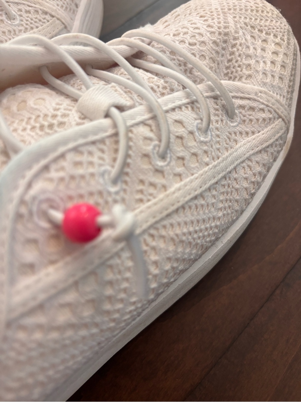 Hey Dude Women's Cody with Crafted Mix Eyelet White with pink accents - Picture 5 of 10